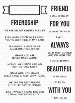 My Favorite Things Stempel "What Friendship Means" Clear Stamp