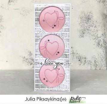 Picket Fence Studios Twine 6x6 Inch Stencil - Schablone
