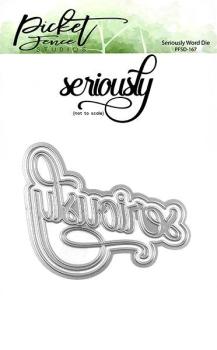 Picket Fence Studios Seriously Word Die (PFSD-167)