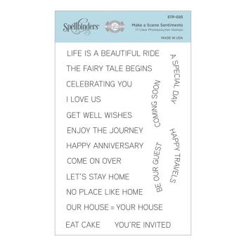 Spellbinders Stempelset "Make a Scene Sentiments"