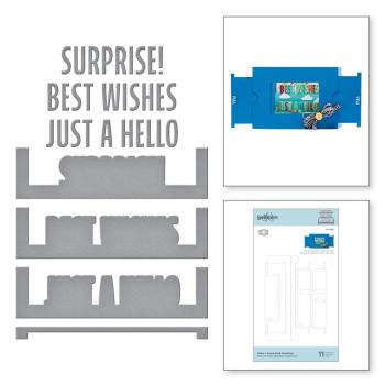 Spellbinders Die "Make a Scene Bold Greetings Etched" Stanzschablone