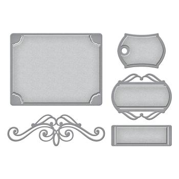 Spellbinders Die "Elegant Adornments Etched" Stanzschablone