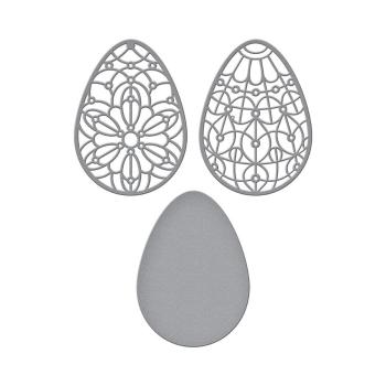 Spellbinders Die "Forever Spring Eggs Etched" Stanzschablone