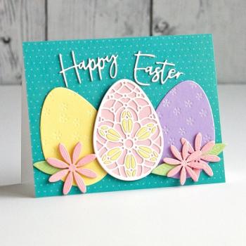 Spellbinders Die "Forever Spring Eggs Etched" Stanzschablone