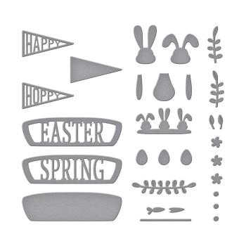 Spellbinders Die "Hoppy Sunday Drive Etched" Stanzschablone