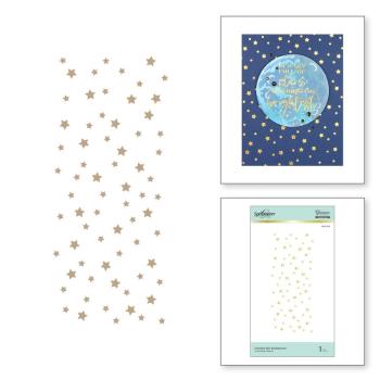Spellbinders Hotfoil Plate - Celestial Star Background Glimmer
