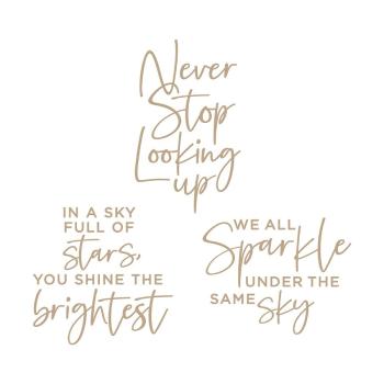 Spellbinders Hotfoil Plate - Celestial Sentiments Glimmer