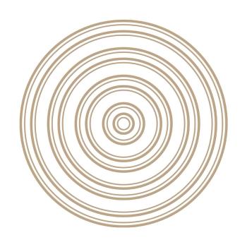 Spellbinders Hotfoil Plate - Essential Duo Lines Circles Glimmer