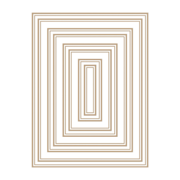 Spellbinders Hotfoil Plate - Essential Duo Lines Rectangles Glimmer