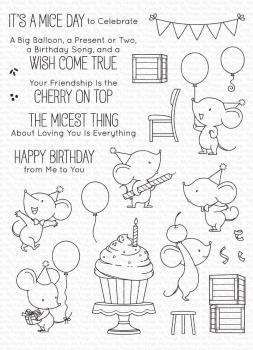 My Favorite Things Stempelset "Mice Day to Celebrate" Clear Stamp Set