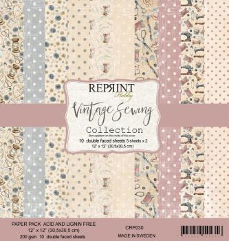 Reprint Vintage Sewing Collection 12x12 Inch Paper Pack 