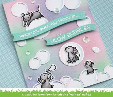 Lawn Fawn Craft Dies - Bubble Border