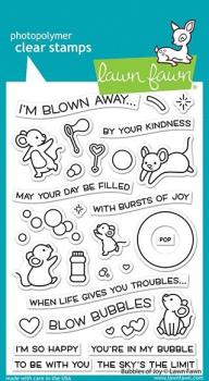 Lawn Fawn Stempelset "Bubbles of Joy" Clear Stamp