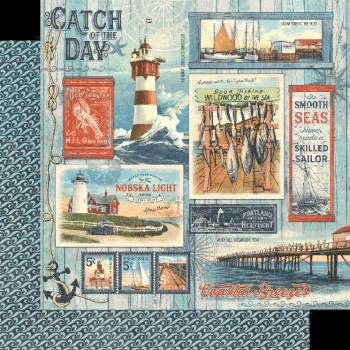 Graphic 45 "Catch of the Day" 12x12" Collection Pack