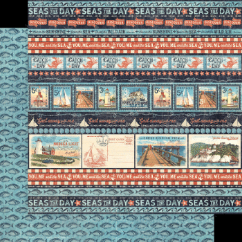 Graphic 45 "Catch of the Day" 12x12" Collection Pack