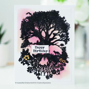 Creative Expressions - Paper panda pre cut mounted rubber stamp A Mind to be wild