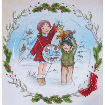 Creative Expressions - Magic windows clear stamp set Mistletoe kisses