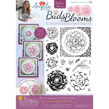 Creative Expressions - Magic windows clear stamp set Perfect peonies