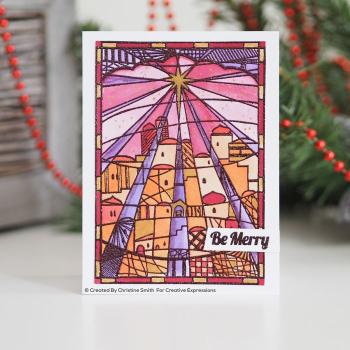 Creative Expressions - Designer boutique stained glass stamp Holy land