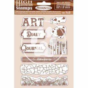 Stamperia Stempel "Art" Natural Rubber Stamp - (Naturkautschukstempel)