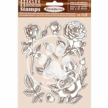 Stamperia Stempel "Passion Rose" Natural Rubber Stamp - (Naturkautschukstempel)