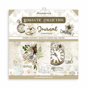 Stamperia "Romantic Journal" 8x8" Paper Pack - Cardstock