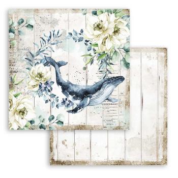 Stamperia "Romantic Sea Dream" 12x12" Paper Sheet - Cardstock