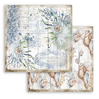Stamperia "Romantic Sea Dream" 12x12" Paper Sheet - Cardstock