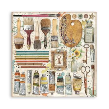 Stamperia "Atelier des Arts" 12x12" Paper Pack - Cardstock