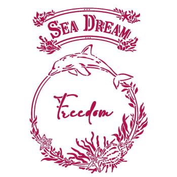 Stamperia Schablone - Stencil "Romantic Sea Dream Freedom" A4