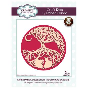 Creative Expressions - Paper Panda Nocturnal badgers craft die
