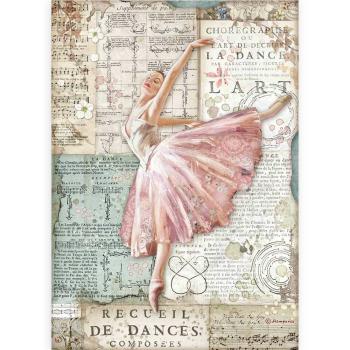 Stamperia "Passion Dancer" A4 Decoupage / Decopatch Papier 6 Bögen 