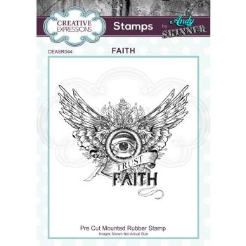 Creative Expressions - Rubber stamp Faith 3.0 in x 2.6 in