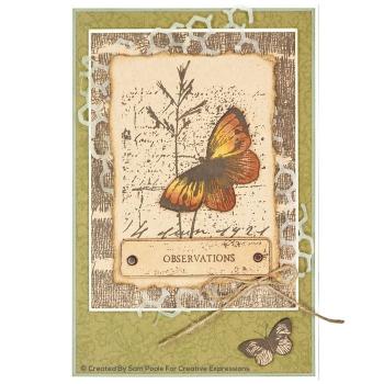 Creative Expressions - Craft die shabby basics Rustic Honeycomb