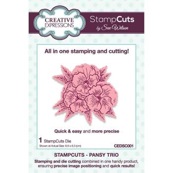 Creative Expressions - stampcuts Pansy Trio