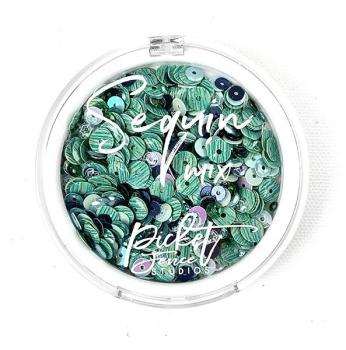 Picket Fence Studios Aqua Seas Sequin Mix  Pailetten