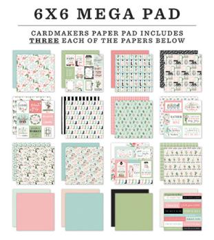 Carta Bella " Flower Garden " 6x6" Cardmakers Mega Pad
