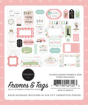 Carta Bella "Flower Garden" Ephemera Frames & Tags