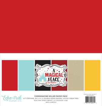Echo Park "A Magical Place" 12x12" Coordinating Solids Paper - Cardstock