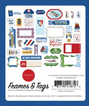 Carta Bella "Our Travel Adventure" Frames & Tags