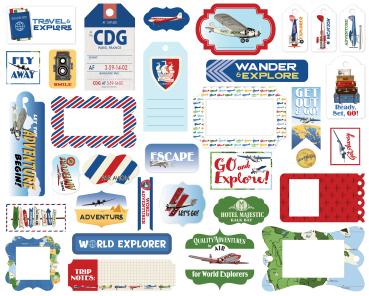 Carta Bella "Our Travel Adventure" Frames & Tags