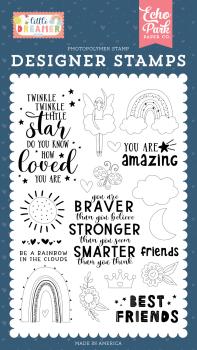 Echo Park Stempelset "Best Friends" Clear Stamp