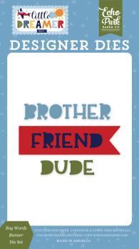 Echo Park "Boy Words Banner Designer" Die | Craft Die | Stanzschablone | Stanze
