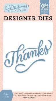 Echo Park "Thanks Designer" Die | Craft Die | Stanzschablone | Stanze
