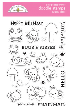 Doodlebug Design "Bugs & Kisses" Stamps - Stempel