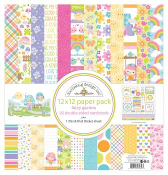 Doodlebug Design Fairy Garden  12" Paper Pack  - Designpapier 