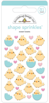 Doodlebug Design Sweet Tweets Shape Sprinkles 