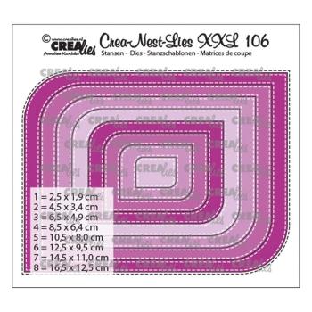 Crealies - Crea-Nest-Lies XXL dies XXL 106 Double stitch 