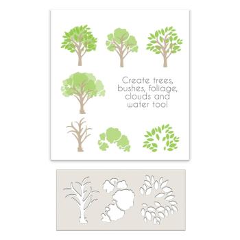 Polkadoodles Stencil Tree-mendous - Schablone  (PD8134)