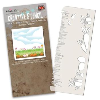 Polkadoodles Stencil Spring Border - Schablone (PD8131)